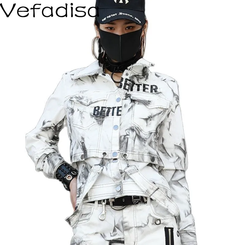 Новинка осени 2021, женская одежда Vefadisa, белая джинсовая куртка с принтом Tie-dye, свободная джинсовая куртка с длинными рукавами в уличном стиле,...
Новинка осени 2021, женская одежда Vefadisa, белая джинсовая куртка с принтом Tie-dye, свободная джинсовая куртка с длинными рукавами в уличном стиле,...