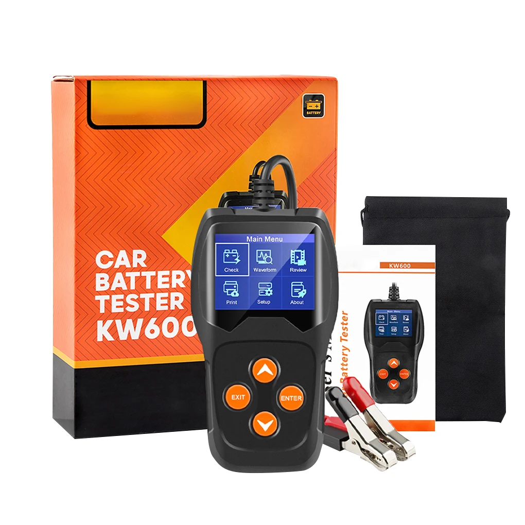 KW600 Car Battery Tester 12V 100 to 2000CCA 12 Volts Battery Tools for the Car Quick Cranking Charging Diagnostic
KW600 Car Battery Tester 12V 100 to 2000CCA 12 Volts Battery Tools for the Car Quick Cranking Charging Diagnostic