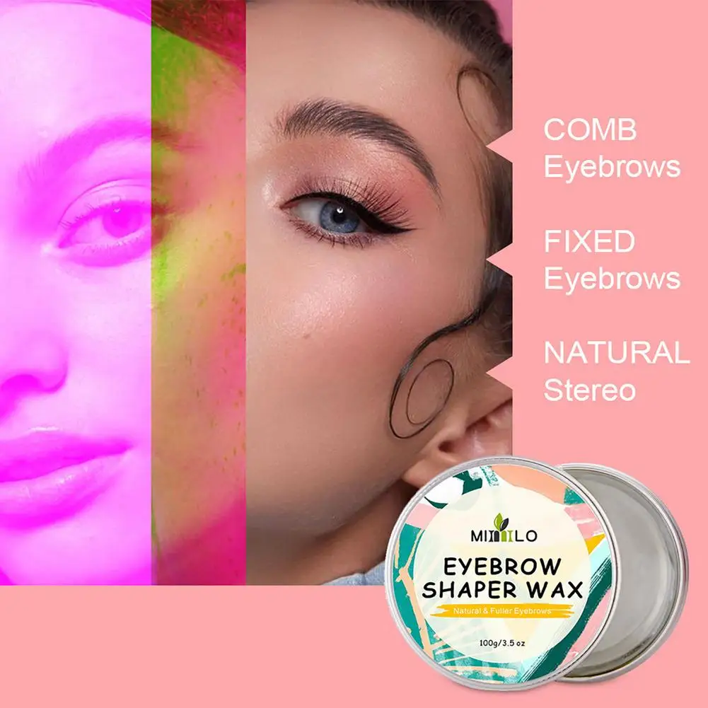 

High Quality Eyebrow Soap Wax With Trimmer Fluffy Feathery Eyebrows Pomade Gel For Eyebrow Styling Makeup Soap Brow Sculpt Lift