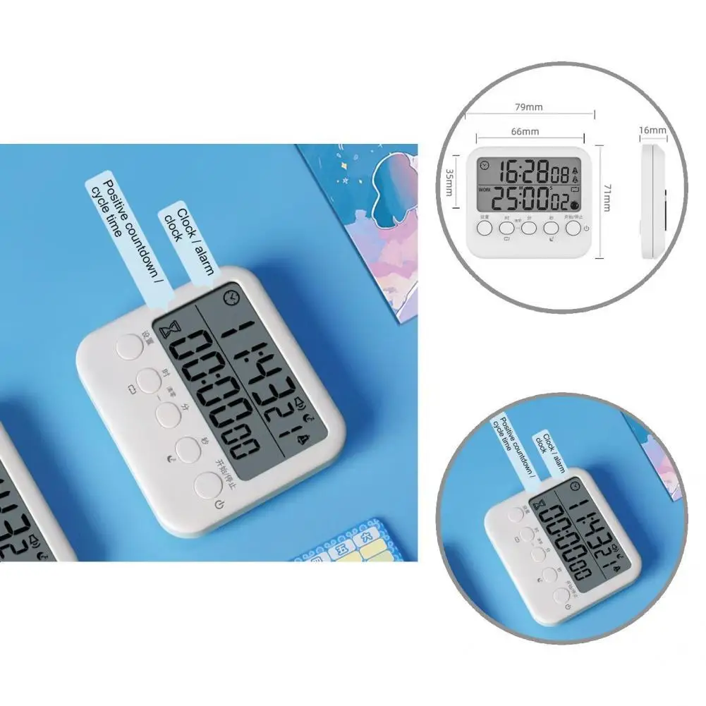 Plastic High Quality Multifunctional Switch Dual Digital Timer Lightweight Kitchen Timer Large LCD Display for Cooking
Plastic High Quality Multifunctional Switch Dual Digital Timer Lightweight Kitchen Timer Large LCD Display for Cooking