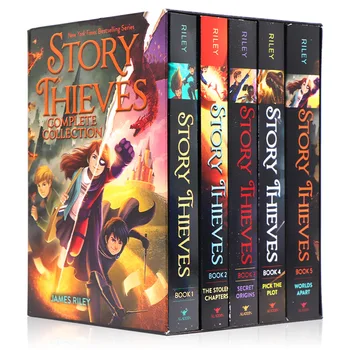 5 Books/Set Story Thieves Complete Collection English Reading Books Hell High School Life Detective Novels Books