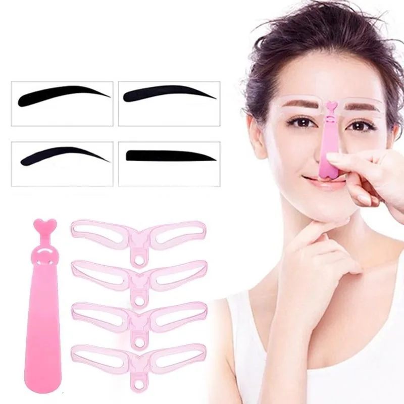 4pcs/set Eyebrow Stencils Reusable Eyebrow Shaping & Defining Stencils Cosmetic Beauty Tools Hand-held Thrush Card Template Kit
4pcs/set Eyebrow Stencils Reusable Eyebrow Shaping & Defining Stencils Cosmetic Beauty Tools Hand-held Thrush Card Template Kit