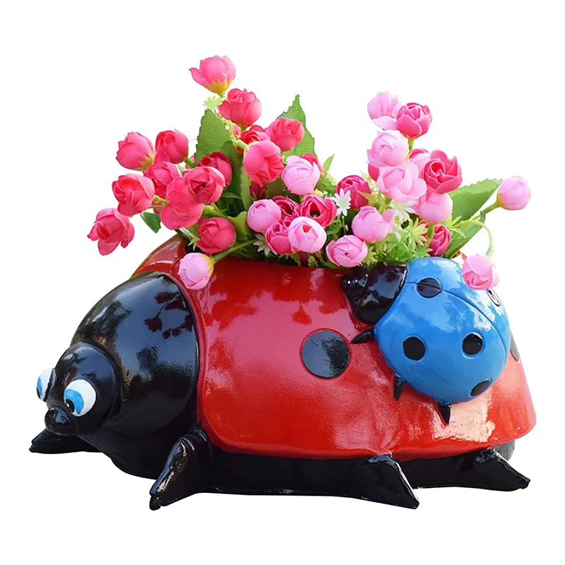 Metal Ldybug Flower Pot Mini Animal Ladybugs Desktop Ornament Colorful Decorative Outdoor Garden Yard Lawn Decor Vase Decoration
Metal Ldybug Flower Pot Mini Animal Ladybugs Desktop Ornament Colorful Decorative Outdoor Garden Yard Lawn Decor Vase Decoration
