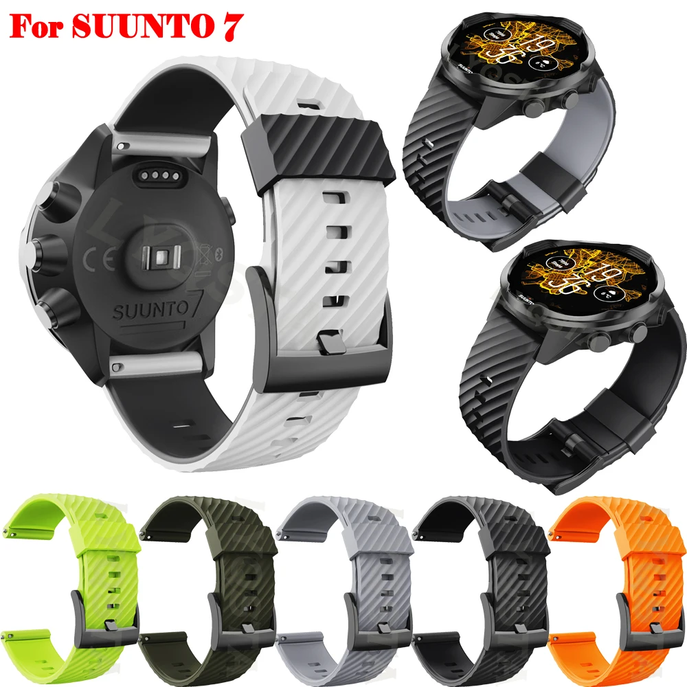 Ремешок силиконовый для Suunto 9/7/D5/Spartan Sport/наручный, Воздухопроницаемый спортивный браслет для Suunto Baro, 24 мм
Ремешок силиконовый для Suunto 9/7/D5/Spartan Sport/наручный, Воздухопроницаемый спортивный браслет для Suunto Baro, 24 мм
