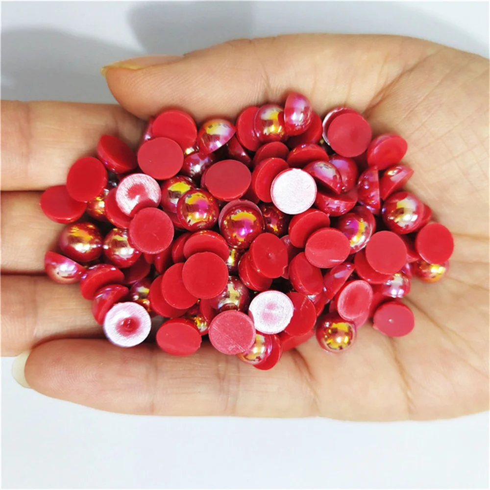 Multi-size all Scarlet AB Half Round ABS Imitation Flatback Acrylic Pearl Glue On Pearls Beads NailArt Crafts Diy Decorations
Multi-size all Scarlet AB Half Round ABS Imitation Flatback Acrylic Pearl Glue On Pearls Beads NailArt Crafts Diy Decorations