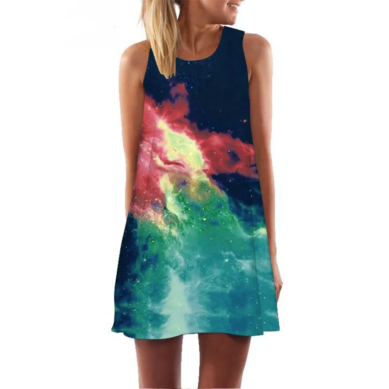 New Summer DressBrief Geometric Print New Sleeveless Casual Chiffon Dress for Women A Line Cute Mini Club Dresses Beach Style 
New Summer DressBrief Geometric Print New Sleeveless Casual Chiffon Dress for Women A Line Cute Mini Club Dresses Beach Style