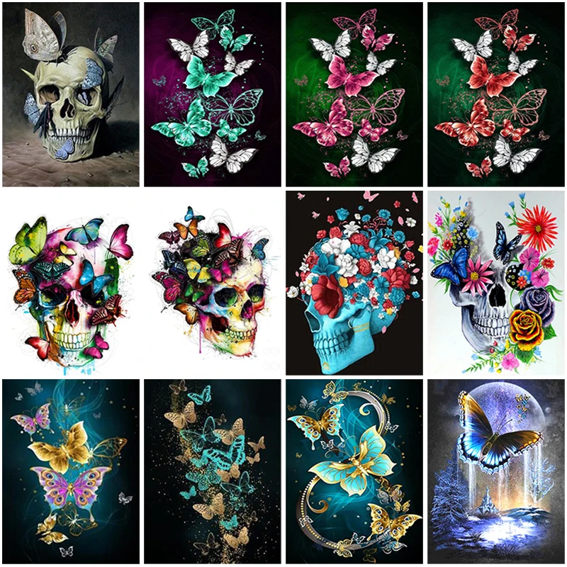 Full Drill DIY Diamond Painting Animal Butterfly Skull Cartoon Cross Stitch Diamond Embroidery Picture Cross Stitch Wall Decor
Full Drill DIY Diamond Painting Animal Butterfly Skull Cartoon Cross Stitch Diamond Embroidery Picture Cross Stitch Wall Decor