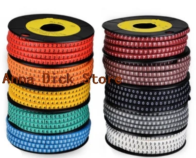 10000 Pcs 0 to 9 number 2.5mm 2 Cable Wire Marker Spiral Wrapping Colored 18AWG-12 AWG EC-1
10000 Pcs 0 to 9 number 2.5mm 2 Cable Wire Marker Spiral Wrapping Colored 18AWG-12 AWG EC-1