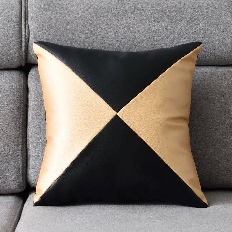 PU soft leather pillow geometry Stitching cushion cover customizable Sofa Decor pillowcase 45x45cm Splicing color Car pillow
PU soft leather pillow geometry Stitching cushion cover customizable Sofa Decor pillowcase 45x45cm Splicing color Car pillow