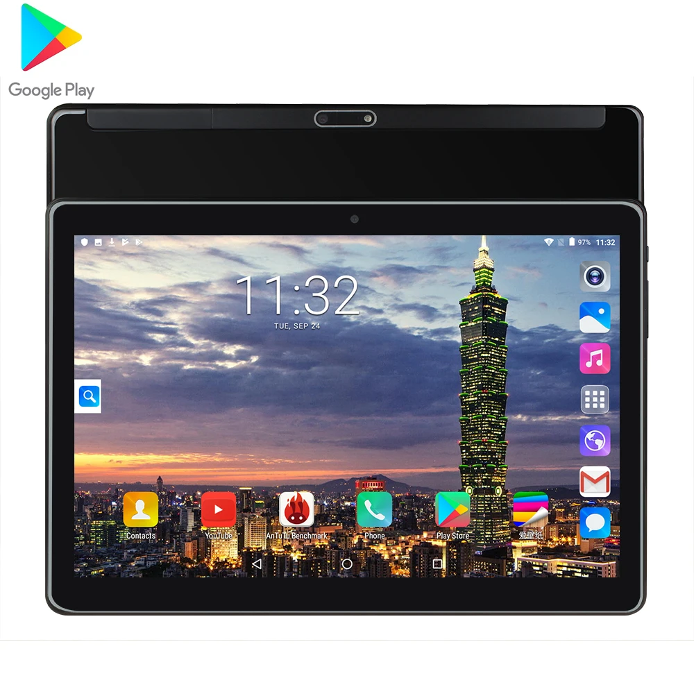 10 дюймовый планшет с четырёхъядерным процессором MTK6580 Android 9 0 ОЗУ 1 5 ГБ ПЗУ 32 3G Google