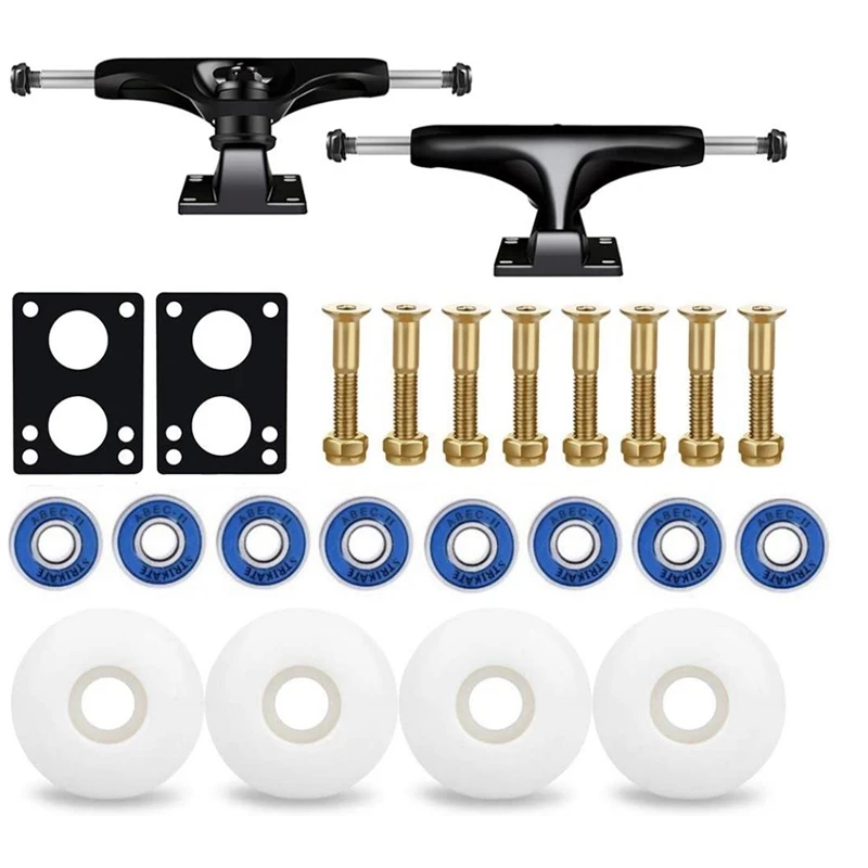 52mm Skateboard Wheel,5.0 Skateboard Truck,ABEC-11 Skateboard Bearing,Skateboard Riser Pad,Skateboard Accessories
52mm Skateboard Wheel,5.0 Skateboard Truck,ABEC-11 Skateboard Bearing,Skateboard Riser Pad,Skateboard Accessories