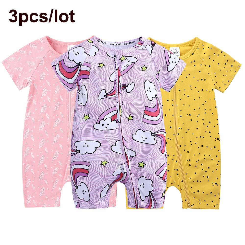 3pcs/lot VIP Zipper Baby Girls Rompers Cotton Cartoon Baby Clothes Summer Newborn Romper Infant Toddler Costume 3-24 Months
3pcs/lot VIP Zipper Baby Girls Rompers Cotton Cartoon Baby Clothes Summer Newborn Romper Infant Toddler Costume 3-24 Months