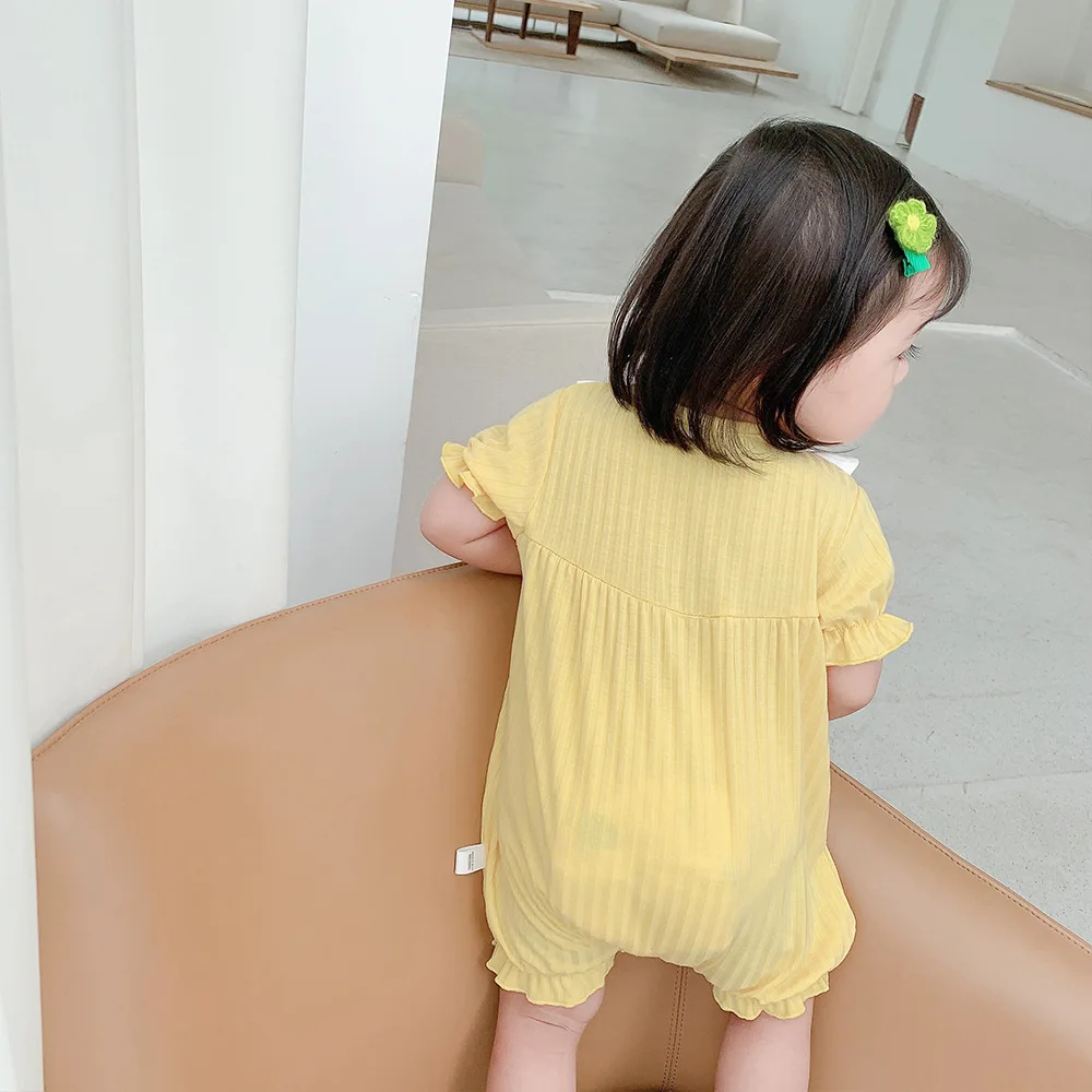 Baby Girls Rompers Summer Newborn Infant Short Sleeve Cotton Strawberry Embroidery Sweet Doll Collar Jumpsuits Playsuits Outfits
Baby Girls Rompers Summer Newborn Infant Short Sleeve Cotton Strawberry Embroidery Sweet Doll Collar Jumpsuits Playsuits Outfits