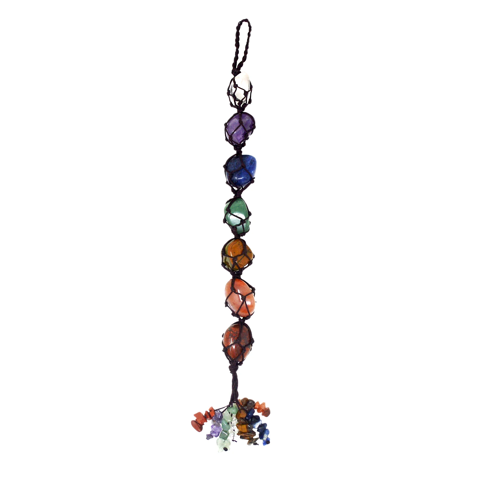 7 Chakra Healing Stones with Little Crystal Tassel Window Car Hanging Reiki Good Luck Yoga Meditation Wall Decor Gift W4380
7 Chakra Healing Stones with Little Crystal Tassel Window Car Hanging Reiki Good Luck Yoga Meditation Wall Decor Gift W4380