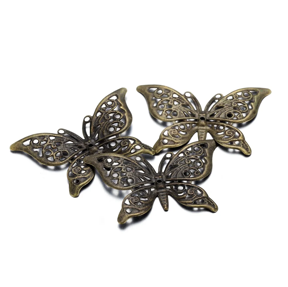 30Pcs/Pack Copper Butterfly Filigree Wraps Pendant Small Charms Necklace Earring Connectors For DIY Jewelry Making Accessories
30Pcs/Pack Copper Butterfly Filigree Wraps Pendant Small Charms Necklace Earring Connectors For DIY Jewelry Making Accessories