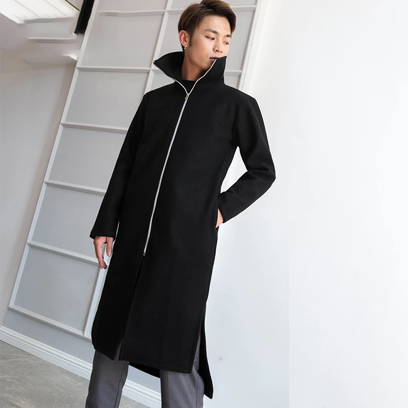 M-4XL Male Long Section Dark Collar Collar Autumn and Winter Woolen Coat Thick Nizi Coat Slim Split Mens Clothing Men Overcoat
M-4XL Male Long Section Dark Collar Collar Autumn and Winter Woolen Coat Thick Nizi Coat Slim Split Mens Clothing Men Overcoat
