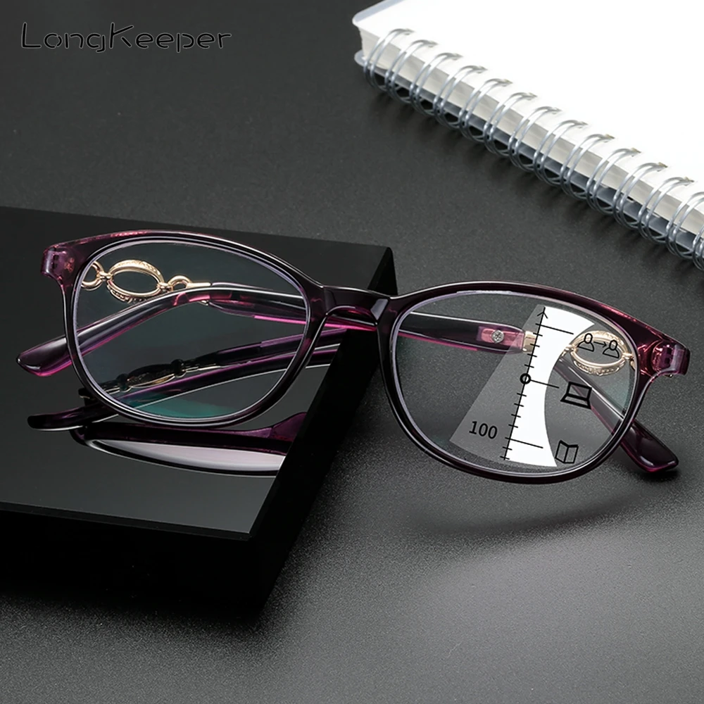 LongKeeper Progressive Multifocal Reading Glasses Women Men Clear Lens Presbyopic Eyeglasses Near Far Sight Diopter +1.0 1.5 2.0
LongKeeper Progressive Multifocal Reading Glasses Women Men Clear Lens Presbyopic Eyeglasses Near Far Sight Diopter +1.0 1.5 2.0