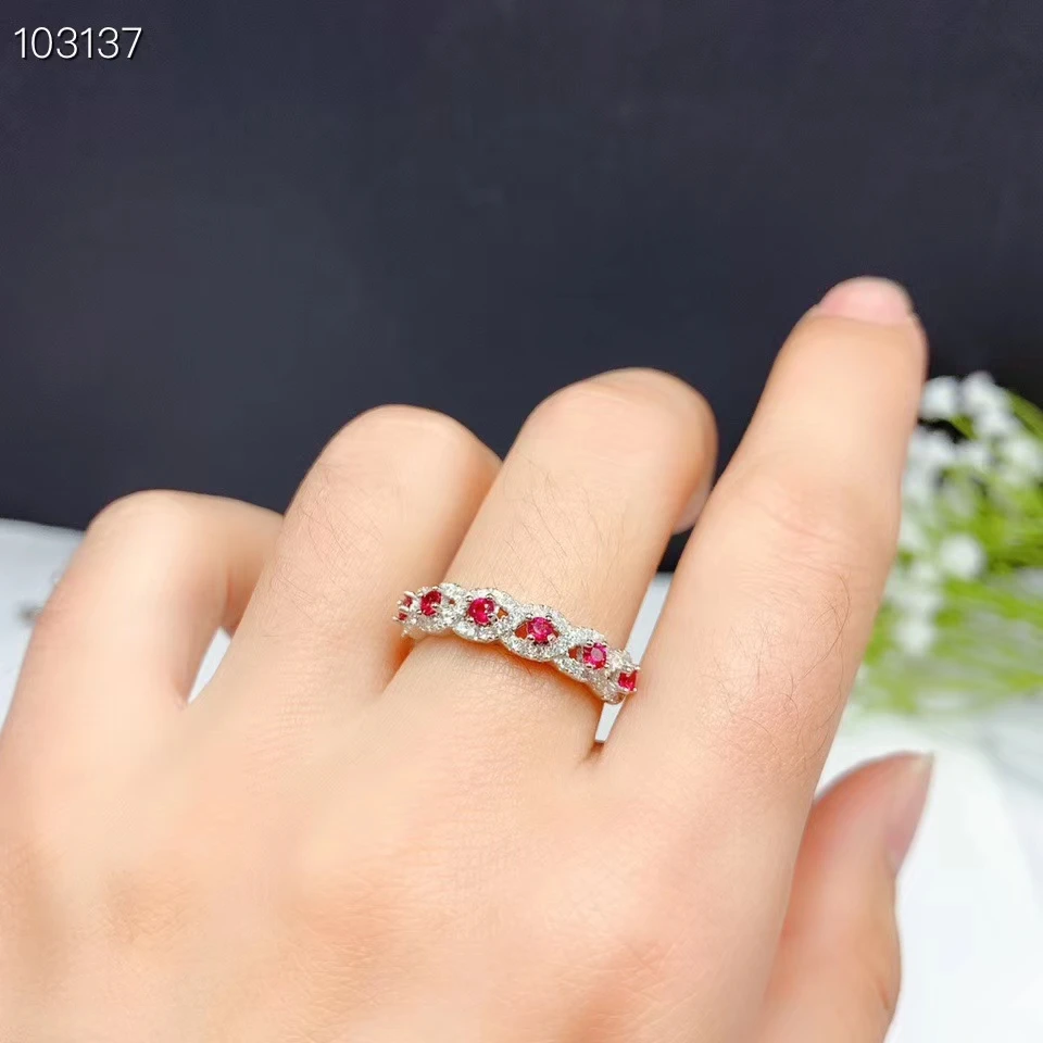 Gemstones fashion 2.5*2.5mm Natural 0.1Ct Ruby Pigeon-Blood Rings for Classical Women gift Red Gemstones S925 White gold plated
Gemstones fashion 2.5*2.5mm Natural 0.1Ct Ruby Pigeon-Blood Rings for Classical Women gift Red Gemstones S925 White gold plated