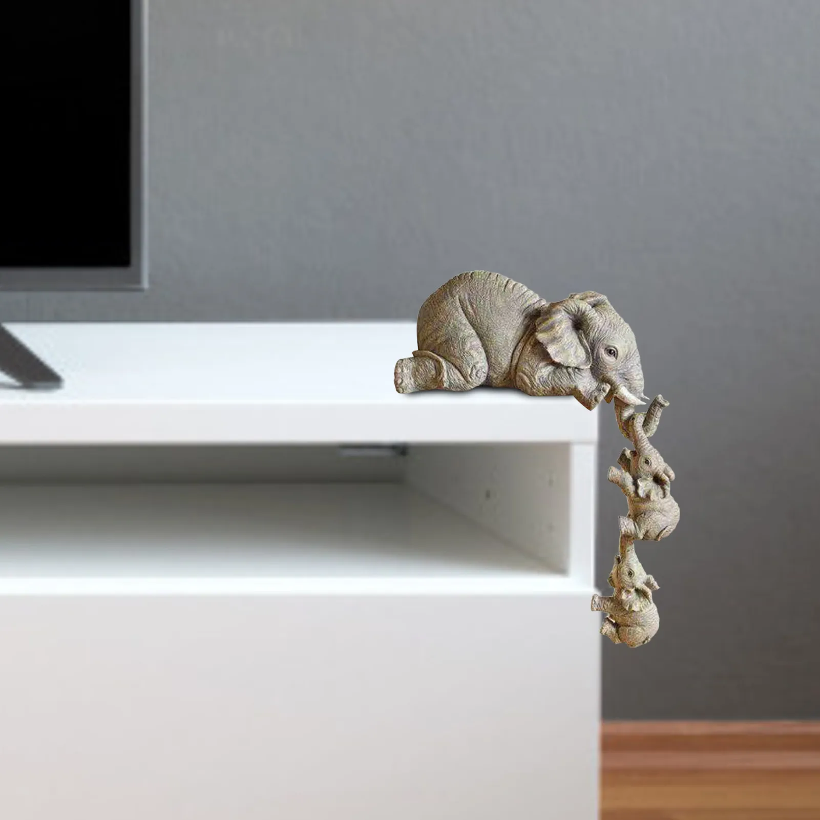 Elephant Resin Ornament Sweet Animal Figurine Tables Edge Handicraft Statues Home Room Decoration Craft Gift
Elephant Resin Ornament Sweet Animal Figurine Tables Edge Handicraft Statues Home Room Decoration Craft Gift