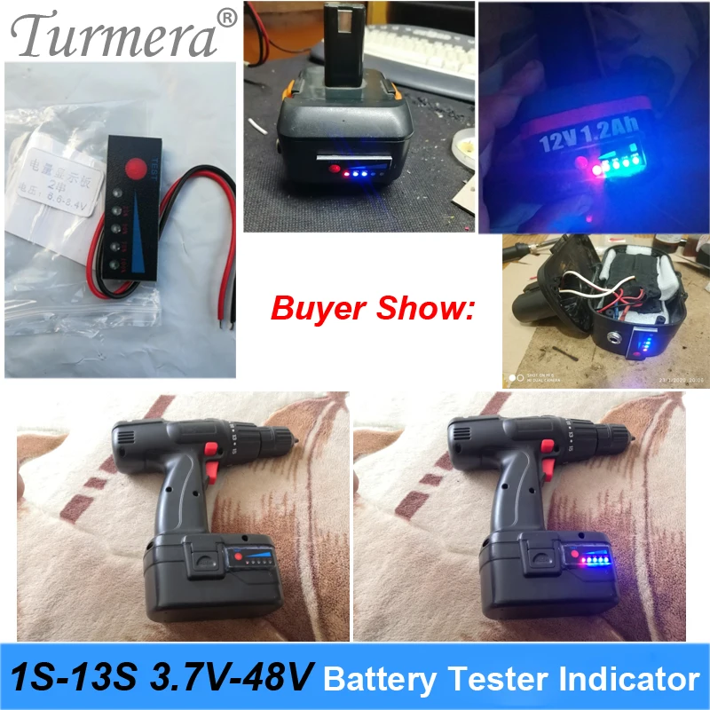 Батарея тестер Ёмкость индикатор 4 2 V 8 12V 16 18V 24V алюминиевая крышка 25В е-байка 36В 48В