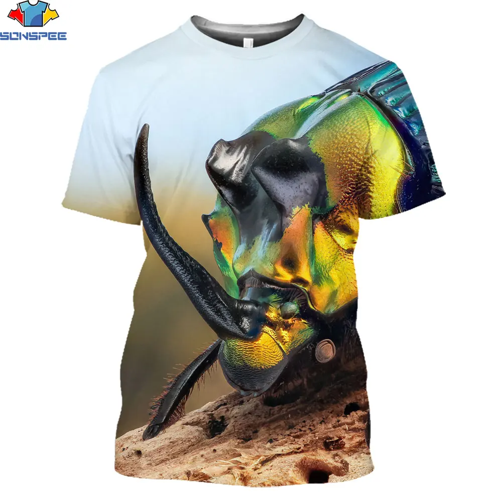 SONSPEE 3D Beetle Insect T-shirt 2021 summer Unisex Casual Short sleeve Men 3D style Street wear Pullover Clothing
SONSPEE 3D Beetle Insect T-shirt 2021 summer Unisex Casual Short sleeve Men 3D style Street wear Pullover Clothing