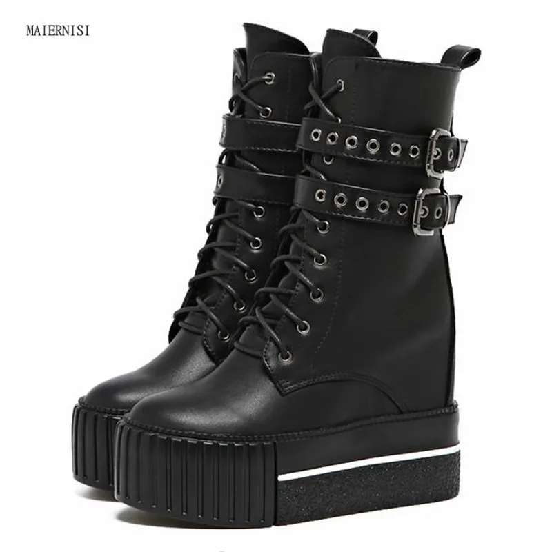 Winter Women's Boots New Inner Increase 7CM Round Toe Women's Short Boots Thick-soled Martin Boots Heel Height 5CM Thick-soled
Winter Women's Boots New Inner Increase 7CM Round Toe Women's Short Boots Thick-soled Martin Boots Heel Height 5CM Thick-soled