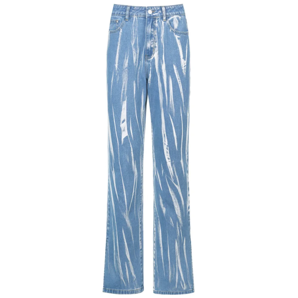 XBUEN Graffiti Print Split Jeans Women Vintage High Waist Straight Denim Pants Fashion Streetwear Loose Trousers Autumn Clothes
XBUEN Graffiti Print Split Jeans Women Vintage High Waist Straight Denim Pants Fashion Streetwear Loose Trousers Autumn Clothes