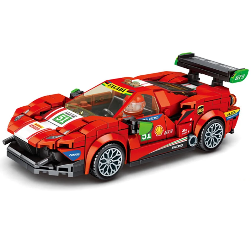 Speed Champions 488 GT3 Pull-Back Figures MOC Racing Sports Car Building Blocks Kit Bricks Classic Model For Kids Toys Gift
Speed Champions 488 GT3 Pull-Back Figures MOC Racing Sports Car Building Blocks Kit Bricks Classic Model For Kids Toys Gift