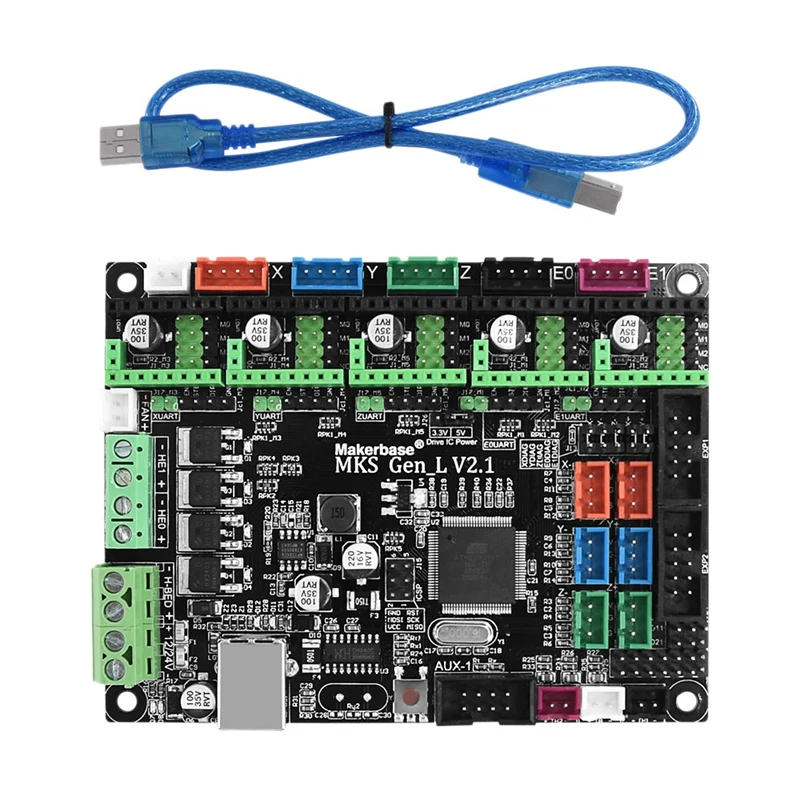 3D Printer Parts MKS GEN-L V2.1 Control Board Open Source Marlin Compatible Ramps1.4 for 2004 LCD12864LCD Accessories
3D Printer Parts MKS GEN-L V2.1 Control Board Open Source Marlin Compatible Ramps1.4 for 2004 LCD12864LCD Accessories