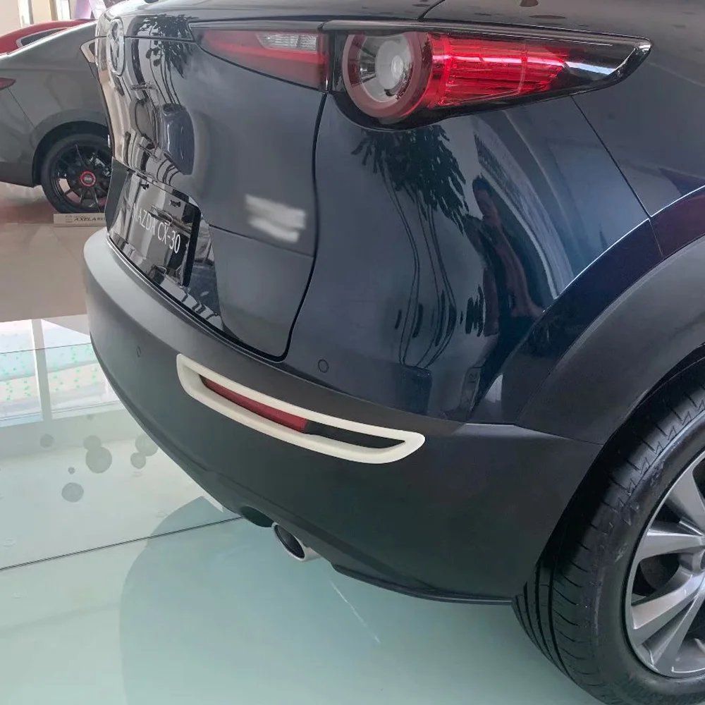 

Для Mazda CX30 CX-30 2020 2021 ABS хром Автомобильный задний противотумансветильник рь крышка отделка наклейка задний бампер декоративная лампа Стайли...