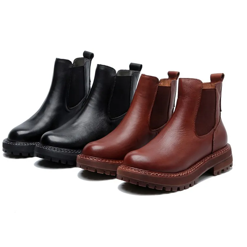 Flat boots women 2020 autumn winter new round head leather thick heel short boot women rubber bottom non-slip short boot women
Flat boots women 2020 autumn winter new round head leather thick heel short boot women rubber bottom non-slip short boot women