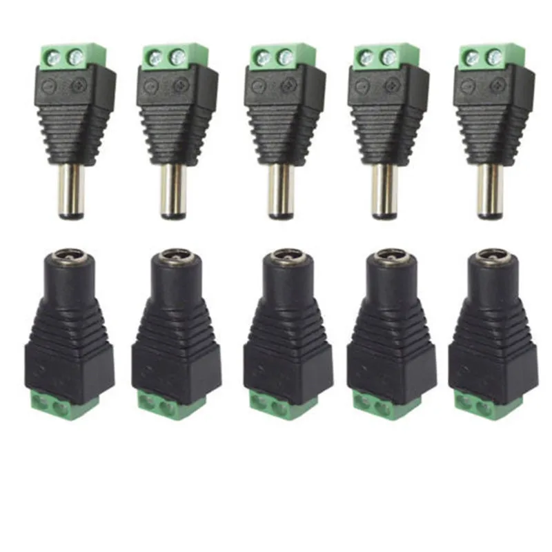 CCTV Cameras and 5.5mm x 2.1mm Female Male DC Power Plug Adapter for 5050 3528 5060 Single Color LED Strip
CCTV Cameras and 5.5mm x 2.1mm Female Male DC Power Plug Adapter for 5050 3528 5060 Single Color LED Strip