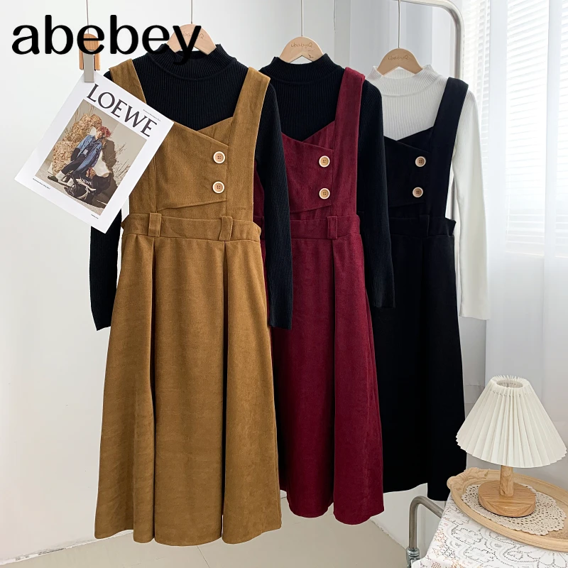 Vintage half high collar long sleeve knitted Pullover + high waist mid-length Vest Dress two-piece set 2021 New Autumn Winter
Vintage half high collar long sleeve knitted Pullover + high waist mid-length Vest Dress two-piece set 2021 New Autumn Winter