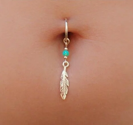 Boho Belly Ring-Leaf Belly Hoop-Green Turquoise Belly Ring-Belly Hoop-Belly Ring-Dangle Belly jewelry
Boho Belly Ring-Leaf Belly Hoop-Green Turquoise Belly Ring-Belly Hoop-Belly Ring-Dangle Belly jewelry