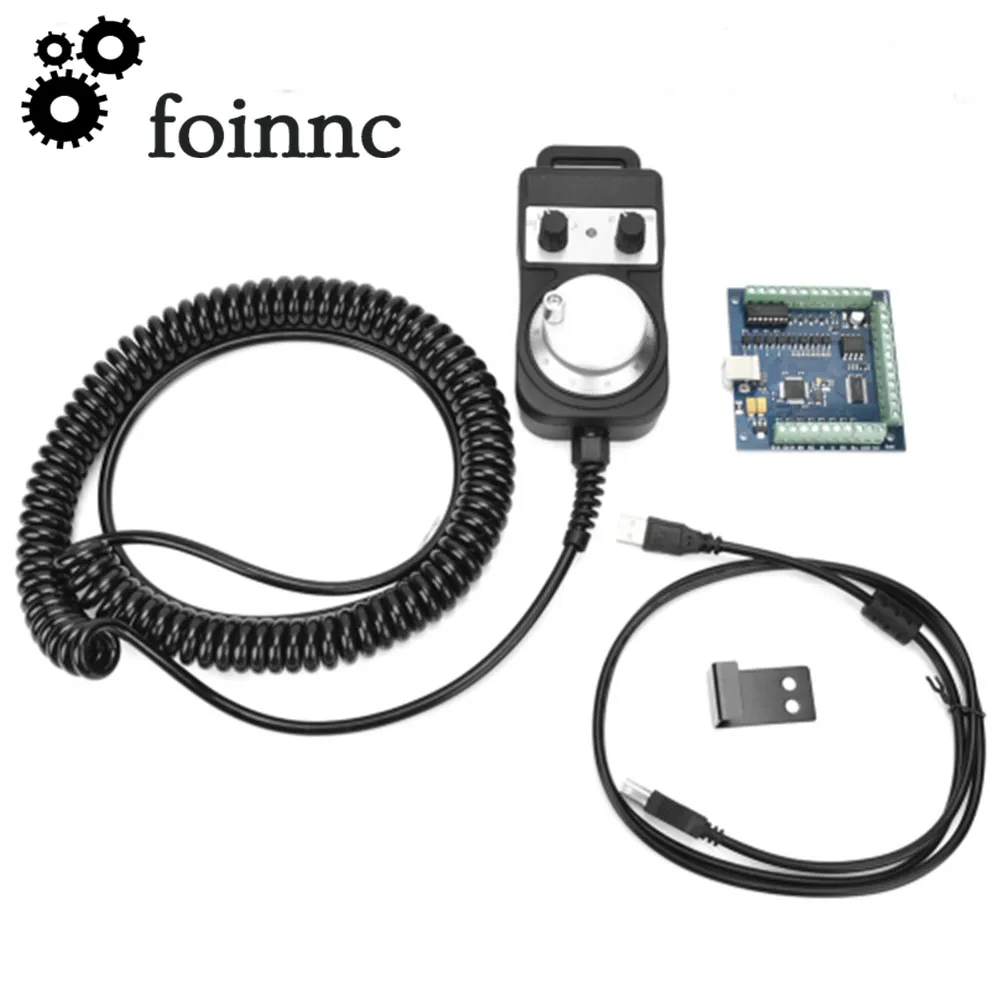 A Set (MACH3 Blue 4 axis 100KHz USB interface board CNC motion control card + pendant handwheel MPG) of engraving machine parts
A Set (MACH3 Blue 4 axis 100KHz USB interface board CNC motion control card + pendant handwheel MPG) of engraving machine parts