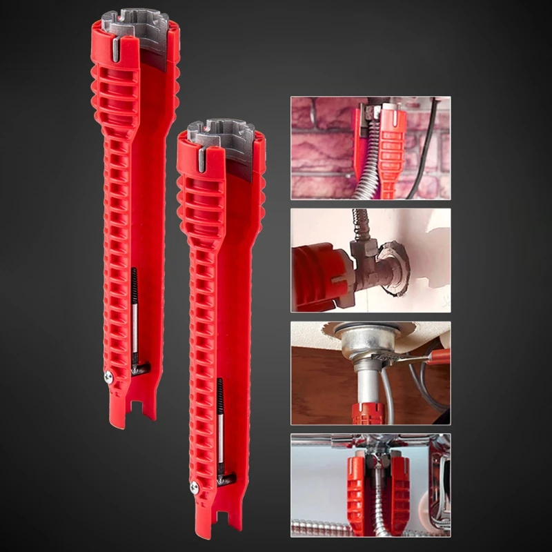 Faucet Wrench Sink Installer Tools Water Pipe Spanner Tackle Tool for Toilet Bathroom Kitchen Multifunctional
Faucet Wrench Sink Installer Tools Water Pipe Spanner Tackle Tool for Toilet Bathroom Kitchen Multifunctional