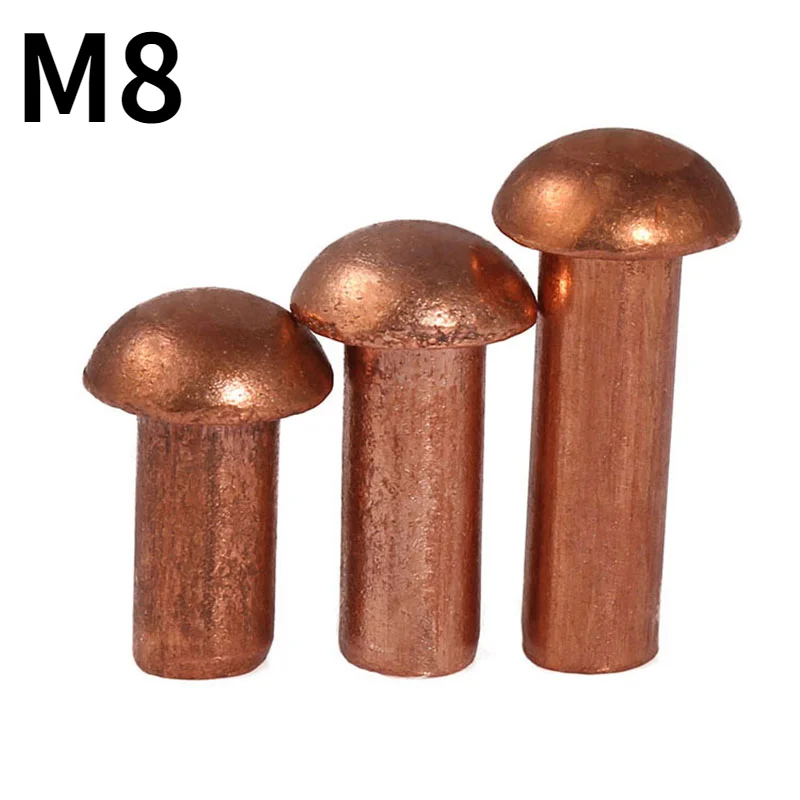 1pcs M8 Copper Round Head Rivets Round Cap Solid Rivets Percussion Round Head Rivets
1pcs M8 Copper Round Head Rivets Round Cap Solid Rivets Percussion Round Head Rivets