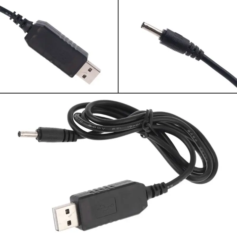 Универсальный QC 3 0 USB к DC 12V 1.5A 5x1 35mm повышающий кабель силовой линии для WiFi роутера