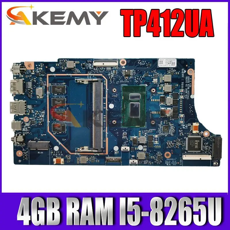 Материнская плата AKEMY TP412UA для ноутбука ASUS Vivobook Flip14 TP412U TP412UA, оригинальная материнская плата с 4 Гб ОЗУ
Материнская плата AKEMY TP412UA для ноутбука ASUS Vivobook Flip14 TP412U TP412UA, оригинальная материнская плата с 4 Гб ОЗУ