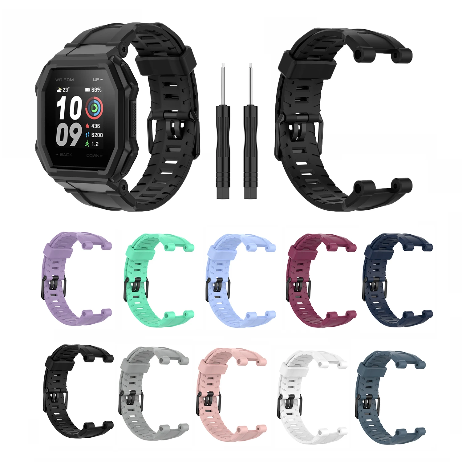 Replacement wristband Silicone Watch Band Strap Bracelet For Xiaomi Huami Amazfit Ares A1908 smart watch Accessories
Replacement wristband Silicone Watch Band Strap Bracelet For Xiaomi Huami Amazfit Ares A1908 smart watch Accessories