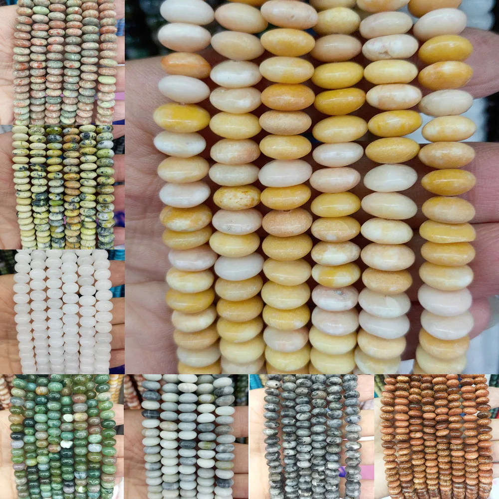 3x6mm Abacus Shape Beads Natural Semi-precious Stone Loose Beads Strand 23 Colors for Choice DIY for Making Necklace Bracelet
3x6mm Abacus Shape Beads Natural Semi-precious Stone Loose Beads Strand 23 Colors for Choice DIY for Making Necklace Bracelet