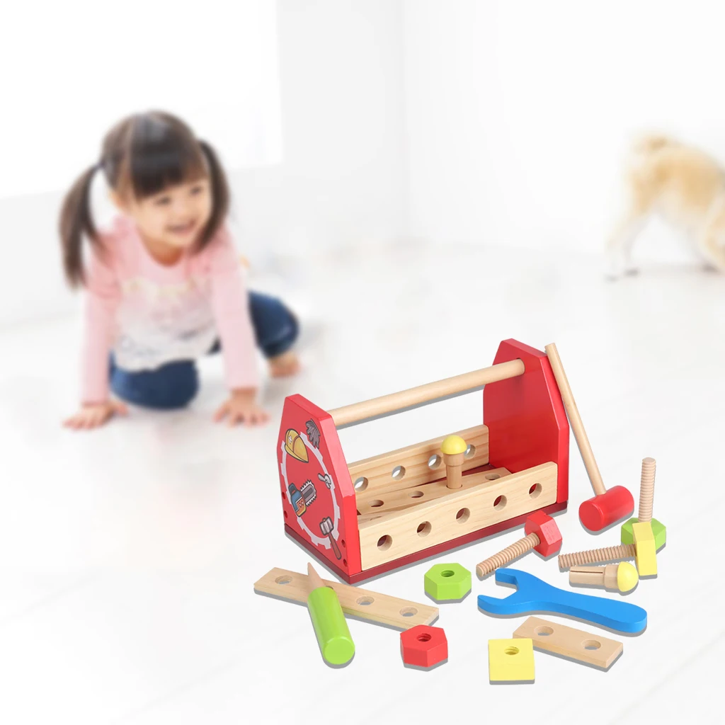 Montessori Wooden Toolbox Kit DIY Fine Sports Construction Tools for Preshcool Kids Education
Montessori Wooden Toolbox Kit DIY Fine Sports Construction Tools for Preshcool Kids Education
