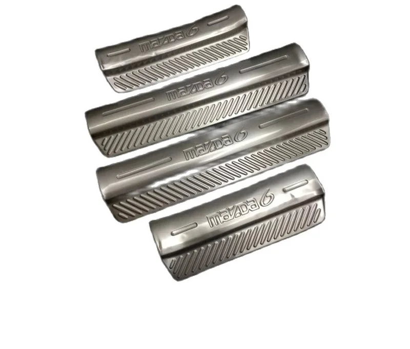 Накладка на порог из нержавеющей стали для Mazda 6 2002-2008 YY 
Накладка на порог из нержавеющей стали для Mazda 6 2002-2008 YY