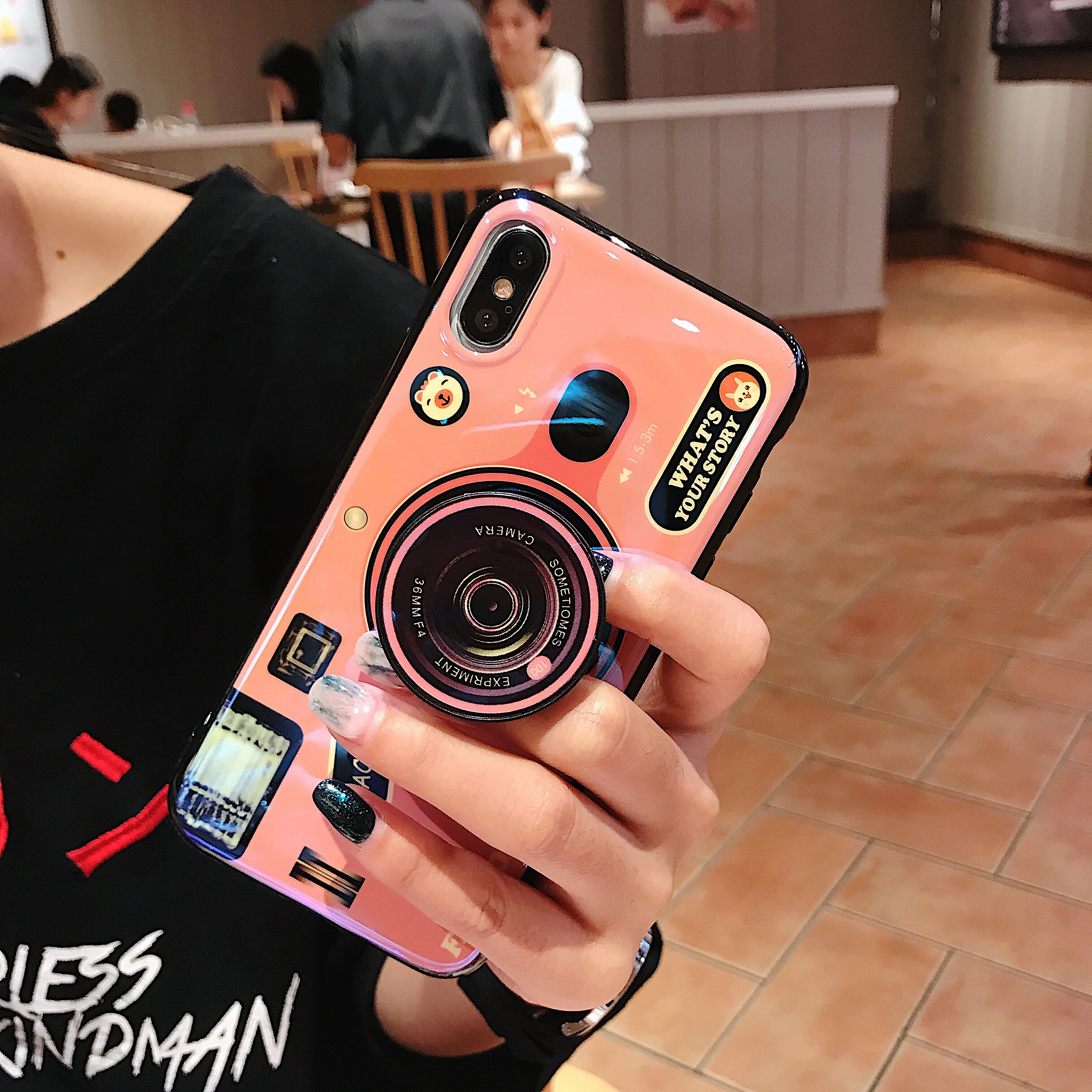 3D Camera Case For Xiaomi Redmi K20 Pro Note 7 6 6A Silicone Cover Mi 9 9T SE 8 lite MAX 3 MIX 2S Stand |