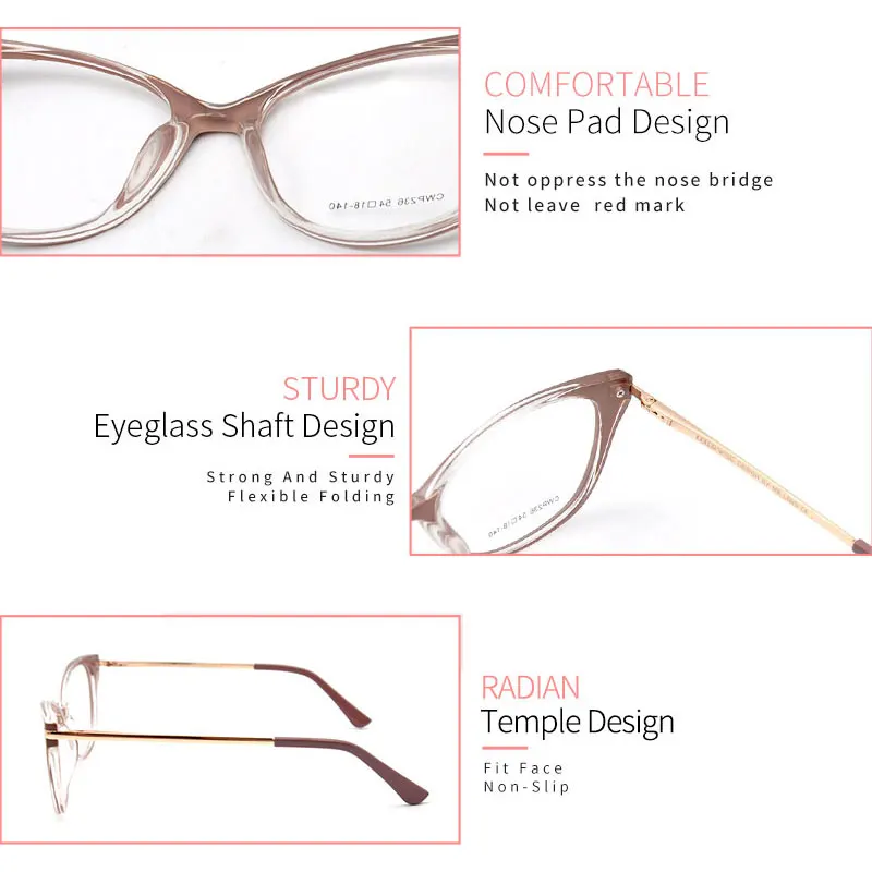 KANDREA 2021 Women's Anti Blue Ray Computer Eyeglasses Cat Eye Optical Glasses Frame Female Round TR90 Oversized Myopia Eyewear
KANDREA 2021 Women's Anti Blue Ray Computer Eyeglasses Cat Eye Optical Glasses Frame Female Round TR90 Oversized Myopia Eyewear