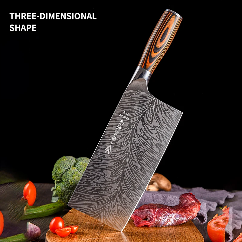 Handmade Forged Kitchen Knife Hammer Stainless Steel Sharp Chef Bone Chopper Cooking Knives Wooden Meat Slicer Cleaver Butcher
Handmade Forged Kitchen Knife Hammer Stainless Steel Sharp Chef Bone Chopper Cooking Knives Wooden Meat Slicer Cleaver Butcher