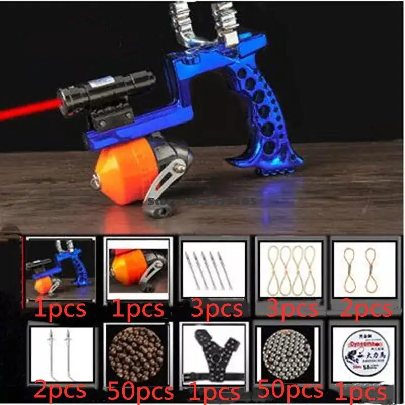 New Laser Shot Fish Set Slingshot High Precision Fishing Darts Precision Elastic Fishing Reel One Bow Outdoor Hunting Catapult
New Laser Shot Fish Set Slingshot High Precision Fishing Darts Precision Elastic Fishing Reel One Bow Outdoor Hunting Catapult