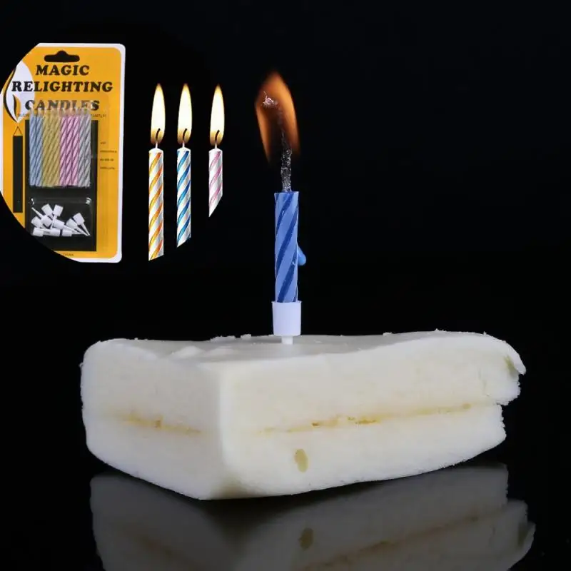 10pcs/pack Magic Relighting Candles Funny Trick Birthday Blowing Candle Naughty Party Joke Gift Kids Holiday Birthday Cake Decor
10pcs/pack Magic Relighting Candles Funny Trick Birthday Blowing Candle Naughty Party Joke Gift Kids Holiday Birthday Cake Decor