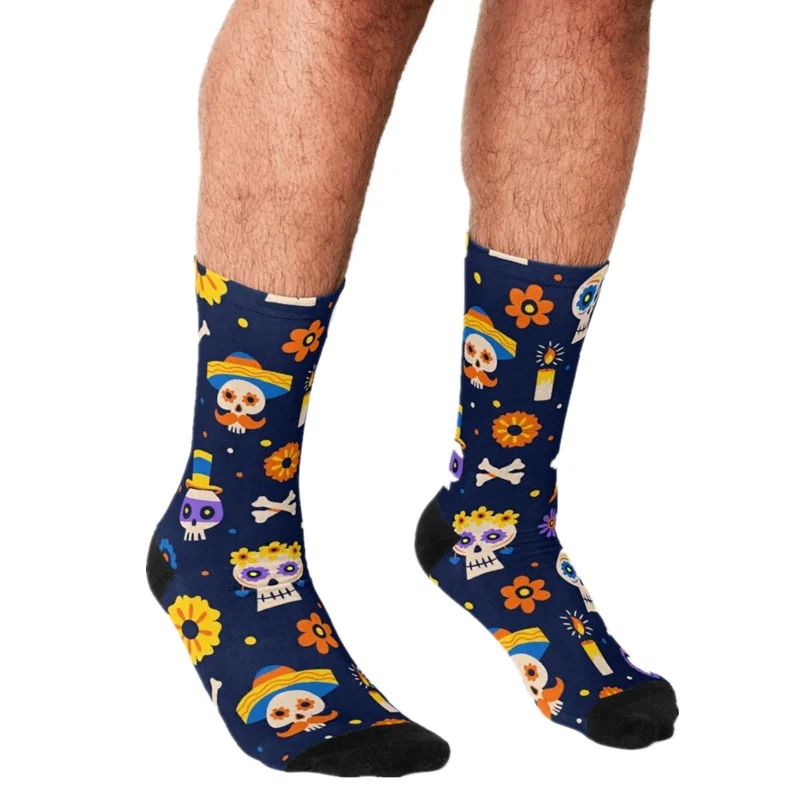Funny Men's socks Halloween the day of the dead Pattern Printed hip hop Happy Socks cute boys street style Crazy Socks for men
Funny Men's socks Halloween the day of the dead Pattern Printed hip hop Happy Socks cute boys street style Crazy Socks for men