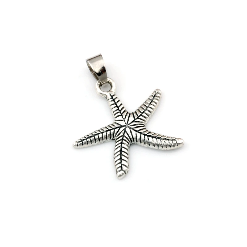 Zinc Alloy Single Side Starfish Dangle Charm Pendant Beads Fit Necklace Bracelet DIY Jewelry 24x30mm 100pcs A-530a1
Zinc Alloy Single Side Starfish Dangle Charm Pendant Beads Fit Necklace Bracelet DIY Jewelry 24x30mm 100pcs A-530a1